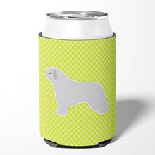 Load image into Gallery viewer, Spanish Water Dog Checkerboard Green Can or Bottle Hugger BB3815CC