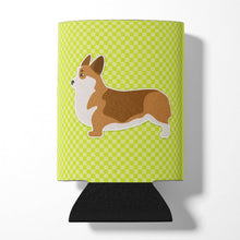 Load image into Gallery viewer, Corgi Checkerboard Green Can or Bottle Hugger BB3820CC
