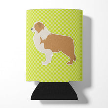 Load image into Gallery viewer, Red Border Collie Checkerboard Green Can or Bottle Hugger BB3822CC