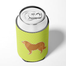 Load image into Gallery viewer, Caucasian Shepherd Dog Checkerboard Green Can or Bottle Hugger BB3825CC