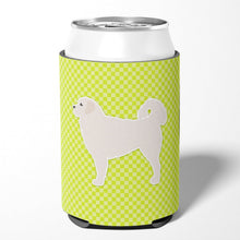 Load image into Gallery viewer, Polish Tatra Sheepdog Checkerboard Green Can or Bottle Hugger BB3827CC