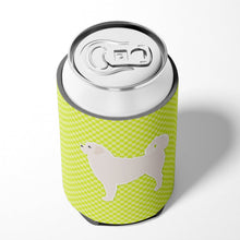 Load image into Gallery viewer, Polish Tatra Sheepdog Checkerboard Green Can or Bottle Hugger BB3827CC