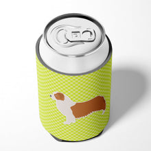 Load image into Gallery viewer, Australian Shepherd Dog Checkerboard Green Can or Bottle Hugger BB3833CC