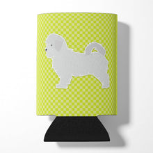 Load image into Gallery viewer, Maltese Checkerboard Green Can or Bottle Hugger BB3836CC