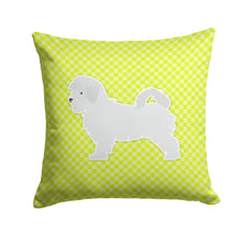 Load image into Gallery viewer, Maltese Checkerboard Green Throw Pillow - 14x14 Decorative Pillow – Art for Your Home &amp; Patio BB3836PW1414