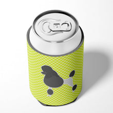 Load image into Gallery viewer, Poodle Checkerboard Green Can or Bottle Hugger BB3839CC