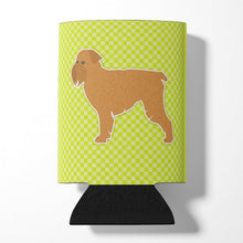 Load image into Gallery viewer, Brussels Griffon Checkerboard Green Can or Bottle Hugger BB3840CC