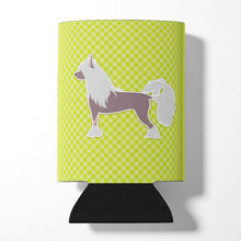 Load image into Gallery viewer, Chinese Crested Checkerboard Green Can or Bottle Hugger BB3843CC