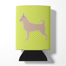 Load image into Gallery viewer, Chihuahua Checkerboard Green Can or Bottle Hugger BB3850CC