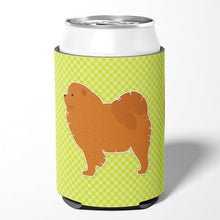 Load image into Gallery viewer, Chow Chow Checkerboard Green Can or Bottle Hugger BB3851CC