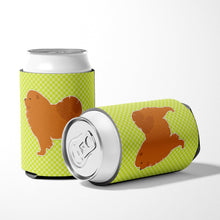 Load image into Gallery viewer, Chow Chow Checkerboard Green Can or Bottle Hugger BB3851CC