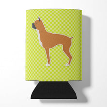 Load image into Gallery viewer, Boxer Checkerboard Green Can or Bottle Hugger BB3853CC