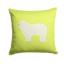 Load image into Gallery viewer, Komondor Checkerboard Green Throw Pillow - 14x14 Decorative Pillow – Art for Your Home &amp; Patio BB3855PW1414