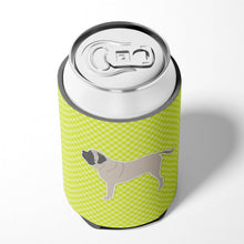 Load image into Gallery viewer, English Mastiff Checkerboard Green Can or Bottle Hugger BB3856CC