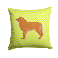 Load image into Gallery viewer, Leonberger Checkerboard Green Throw Pillow - 14x14 Decorative Pillow – Art for Your Home &amp; Patio BB3858PW1414