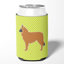 Load image into Gallery viewer, Belgian Shepherd Checkerboard Green Can or Bottle Hugger BB3861CC