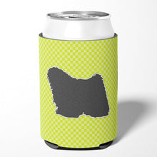 Load image into Gallery viewer, Puli Checkerboard Green Can or Bottle Hugger BB3863CC
