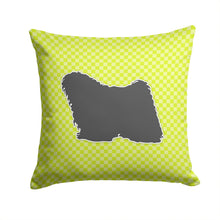 Load image into Gallery viewer, Puli Checkerboard Green Throw Pillow - 14x14 Decorative Pillow – Art for Your Home &amp; Patio BB3863PW1414