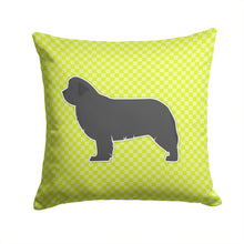Load image into Gallery viewer, Newfoundland Checkerboard Green Throw Pillow - 14x14 Decorative Pillow – Art for Your Home &amp; Patio BB3864PW1414