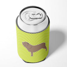 Load image into Gallery viewer, Neapolitan Mastiff Checkerboard Green Can or Bottle Hugger BB3865CC