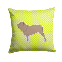 Load image into Gallery viewer, Neapolitan Mastiff Checkerboard Green Throw Pillow - 14x14 Decorative Pillow – Art for Your Home &amp; Patio BB3865PW1414