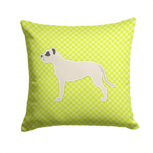 Load image into Gallery viewer, Dogo Argentino Checkerboard Green Throw Pillow - 14x14 Decorative Pillow – Art for Your Home &amp; Patio BB3867PW1414