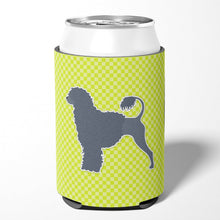 Load image into Gallery viewer, Portuguese Water Dog Checkerboard Green Can or Bottle Hugger BB3868CC
