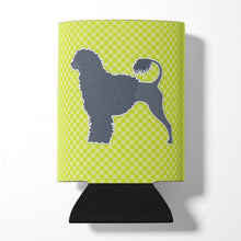 Load image into Gallery viewer, Portuguese Water Dog Checkerboard Green Can or Bottle Hugger BB3868CC