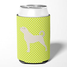 Load image into Gallery viewer, Anatolian Shepherd Checkerboard Green Can or Bottle Hugger BB3877CC