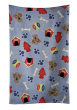 Load image into Gallery viewer, Dog House Collection Wirehaired Dachshund Kitchen Towel – Artistic Dish Towel for Everyday Use BB4012KTWL