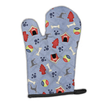Load image into Gallery viewer, Dog House Collection Blue Cropped Great Dane Oven Mitt BB4086OVMT