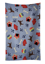 Load image into Gallery viewer, Dog House Collection Chocolate Labrador Retriever Kitchen Towel – Artistic Dish Towel for Everyday Use BB4103KTWL