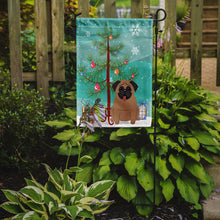 Load image into Gallery viewer, Merry Christmas Tree Pug Brown Garden Flag - Outdoor Decorative Yard Flag BB4130GF