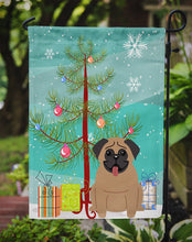 Load image into Gallery viewer, Merry Christmas Tree Pug Brown Garden Flag - Outdoor Decorative Yard Flag BB4130GF