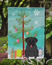 Load image into Gallery viewer, Merry Christmas Tree Pug Black Garden Flag - Outdoor Decorative Yard Flag BB4131GF