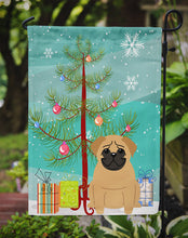 Load image into Gallery viewer, Merry Christmas Tree Pug Brown Garden Flag - Outdoor Decorative Yard Flag BB4132GF