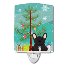 Load image into Gallery viewer, Merry Christmas Tree French Bulldog Brindle Ceramic Night Light BB4134CNL