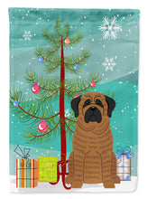 Load image into Gallery viewer, Merry Christmas Tree Mastiff Brindle Garden Flag - Outdoor Decorative Yard Flag BB4140GF