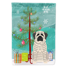 Load image into Gallery viewer, Merry Christmas Tree Mastiff Brindle White Flag Canvas House Size BB4141CHF