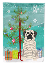 Load image into Gallery viewer, Merry Christmas Tree Mastiff Brindle White Garden Flag - Outdoor Decorative Yard Flag BB4141GF
