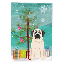 Load image into Gallery viewer, Merry Christmas Tree Mastiff White Flag Canvas House Size BB4142CHF