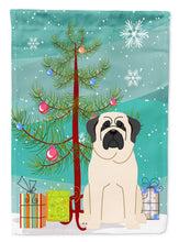 Load image into Gallery viewer, Merry Christmas Tree Mastiff White Garden Flag - Outdoor Decorative Yard Flag BB4142GF