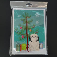 Load image into Gallery viewer, Merry Christmas Tree Lowchen Greeting Cards Pack of 8