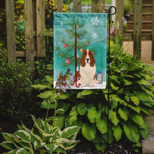 Load image into Gallery viewer, Merry Christmas Tree Basset Hound Garden Flag - Outdoor Decorative Yard Flag BB4146GF