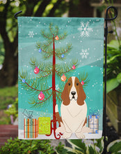Load image into Gallery viewer, Merry Christmas Tree Basset Hound Garden Flag - Outdoor Decorative Yard Flag BB4146GF