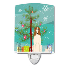 Load image into Gallery viewer, Merry Christmas Tree Borzoi Ceramic Night Light BB4148CNL