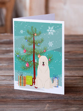 Load image into Gallery viewer, Merry Christmas Tree South Russian Sheepdog Greeting Cards Pack of 8