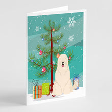 Load image into Gallery viewer, Merry Christmas Tree South Russian Sheepdog Greeting Cards Pack of 8