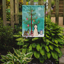 Load image into Gallery viewer, Merry Christmas Tree West Siberian Laika Spitz Garden Flag - Outdoor Decorative Yard Flag BB4150GF