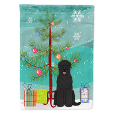 Load image into Gallery viewer, Merry Christmas Tree Black Russian Terrier Flag Canvas House Size BB4151CHF